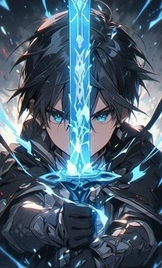 -: Diamantový obrázek - Kirito 30x40 cm