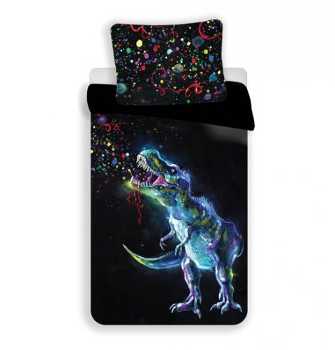 neuveden: Dětské povlečení - Dinosaurus černý