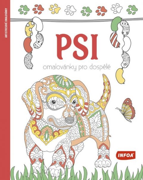 neuveden: Psi - Omalovánky pro dospělé