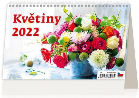 neuveden: Kalendář stolní 2022 - Květiny