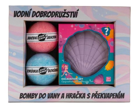 neuveden: Kosmetická sada pro děti (2x šumivá bomba, hračka - sádrová mořská mušle) neuveden: Kosmetická sada pro děti (2x šumivá bomba, hračka - sádrová mořská mušle)