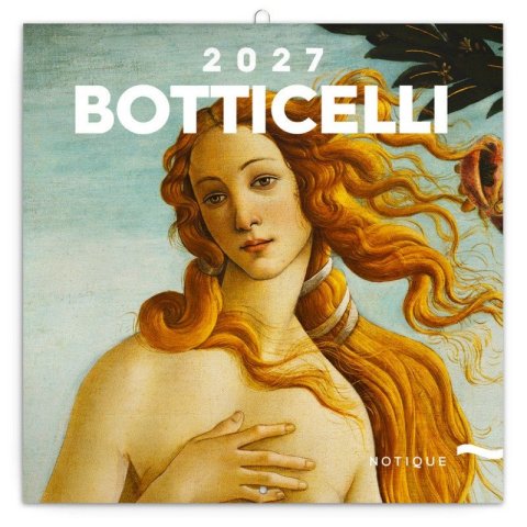 -: Kalendář 2027 poznámkový: Sandro Botticelli, 30 x 30 cm