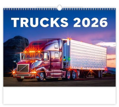 neuveden: Kalendář nástěnný 2026 - Trucks
