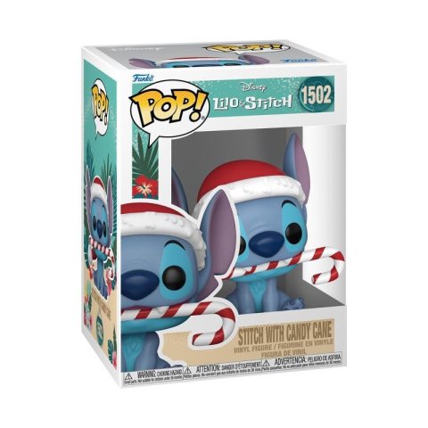 neuveden: Funko POP Disney: Stitch - Stitch with Candy Cain (Holiday)
