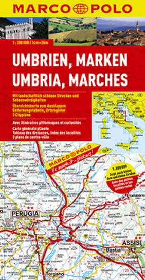 neuveden: Itálie - Umbrie,Marches/mapa neuveden: Itálie - Umbrie,Marches/mapa