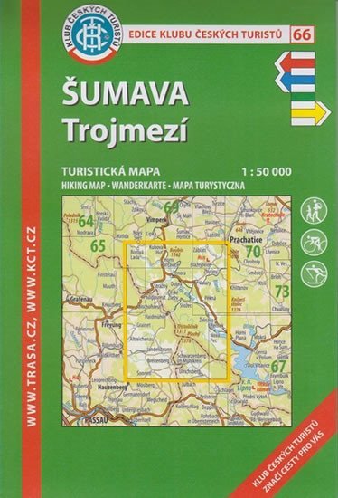 neuveden: KČT 66 Šumava Trojmezí 1:50 000 Turistická mapa neuveden: KČT 66 Šumava Trojmezí 1:50 000 Turistická mapa