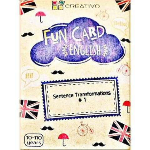 neuveden: Fun card English Sentence Transformations #1