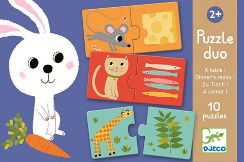 neuveden: Djeco Duo Puzzle Co bude dnes k obědu?