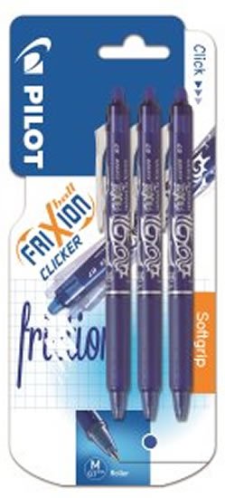 neuveden: PILOT FriXion Clicker 07, BL 3ks  modrá