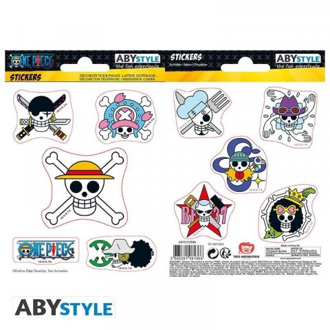 neuveden: One Piece samolepky - Straw Hat Skulls