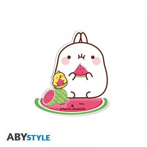 neuveden: Molang 2D akrylová figurka - Molang and watermelon