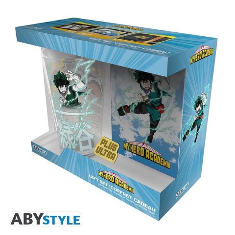 neuveden: My Hero Academia Dárkový set (Sklenice, Odznáček, Zápisník A6)