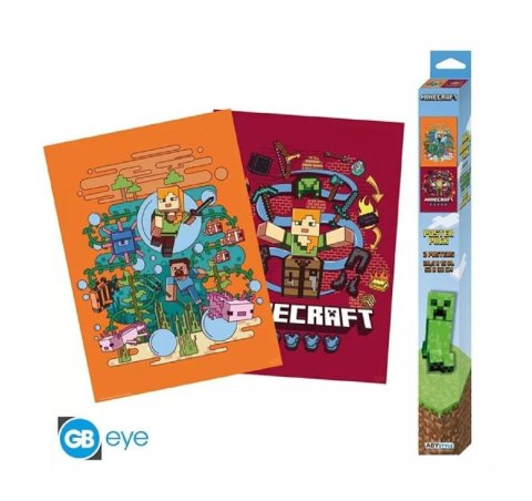 neuveden: Minecraft Set plakátů 2 ks