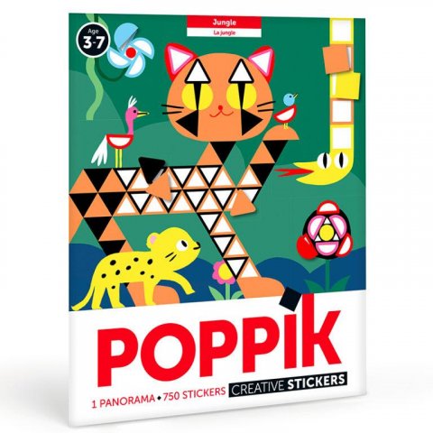 neuveden: Poppik Samolepkové panorama - Džungle