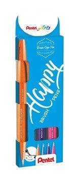 neuveden: Popisovač Pentel Arts Touch Brush Sign Pen - Cool 4 ks, sada
