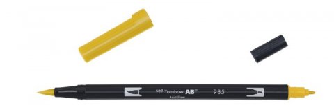 neuveden: Tombow Oboustranný štětcový fix ABT - chrome yellow