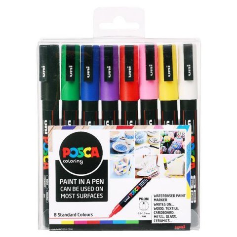 neuveden: Posca Sada akrylových popisovačů 0,9-1,3 mm - základní barvy 8 ks neuveden: Posca Sada akrylových popisovačů 0,9-1,3 mm - základní barvy 8 ks