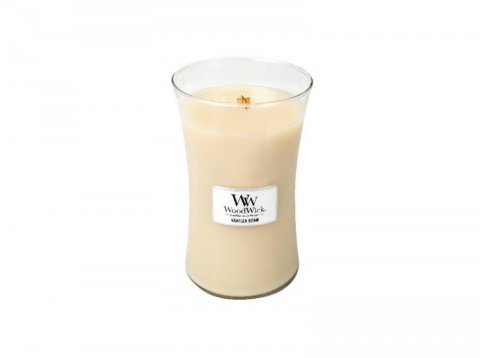 neuveden: WoodWick Vanilla Bean svíčka váza 609g