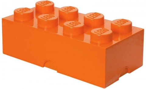 neuveden: Úložný box LEGO 8 - oranžový