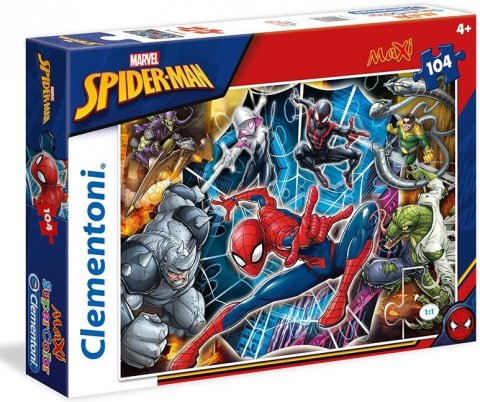 neuveden: Clementoni Puzzle Maxi Spiderman / 104 dílků neuveden: Clementoni Puzzle Maxi Spiderman / 104 dílků