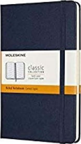 neuveden: Zápisník Moleskine - tvrdé desky, M, linkovaný - modrý