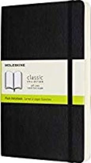 neuveden: Zápisník Moleskine Expanded - měkké desky, L, čistý - černý