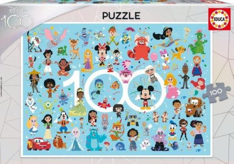 neuveden: Puzzle Disney 100 let výročí - Postavy 100 dílků
