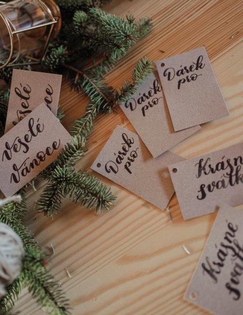 neuveden: Be Nice EKO Jmenovky vánoční/9ks