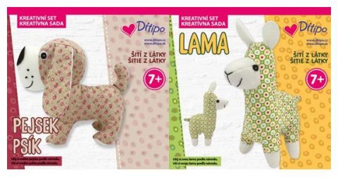 neuveden: Kreativní set Šití z látky - mix 2 motivů