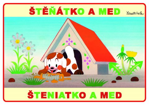 Miler Zdeněk: Štěňátko a med - omalovánky A5 Miler Zdeněk: Štěňátko a med - omalovánky A5