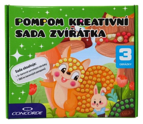 -: Pompom kreativní sada Zvířátka