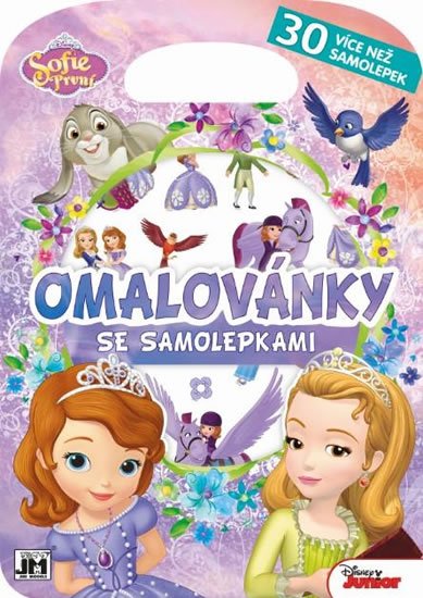 neuveden: Sofie První: Omalovánky se samolepkami, více než 30 samolepek