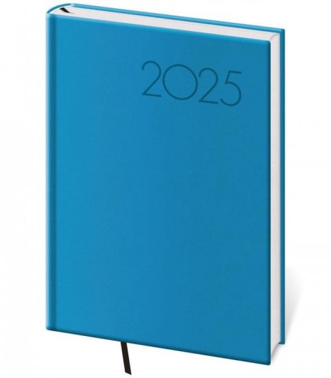 neuveden: Diář 2025 Print Pop týdenní A5 světle modrá