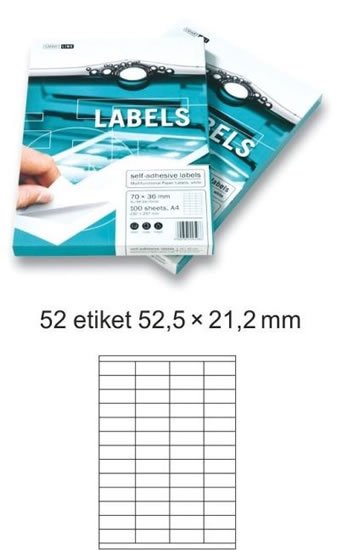 neuveden: Etikety EUROLABELS - 52 etiket na A4 (100 ks), 140g neuveden: Etikety EUROLABELS - 52 etiket na A4 (100 ks), 140g