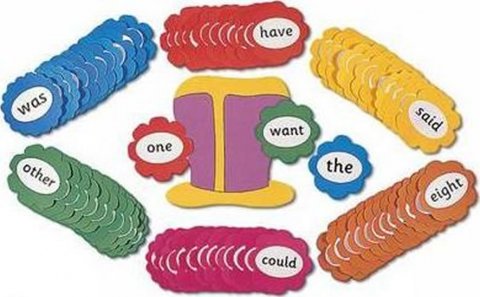 Lloyd Sue: Jolly Phonics Tricky Word Wall Flowers : in Print Letters