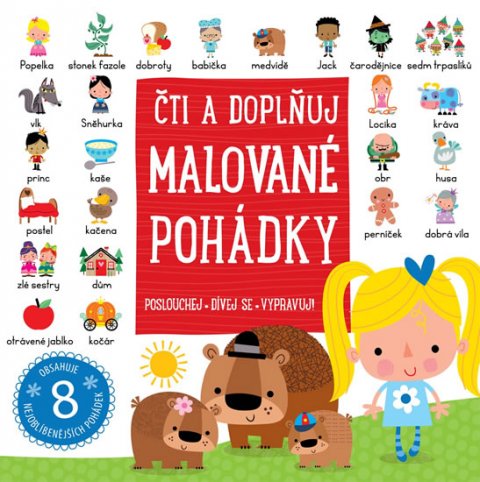 neuveden: Malované pohádky - Čti a doplňuj