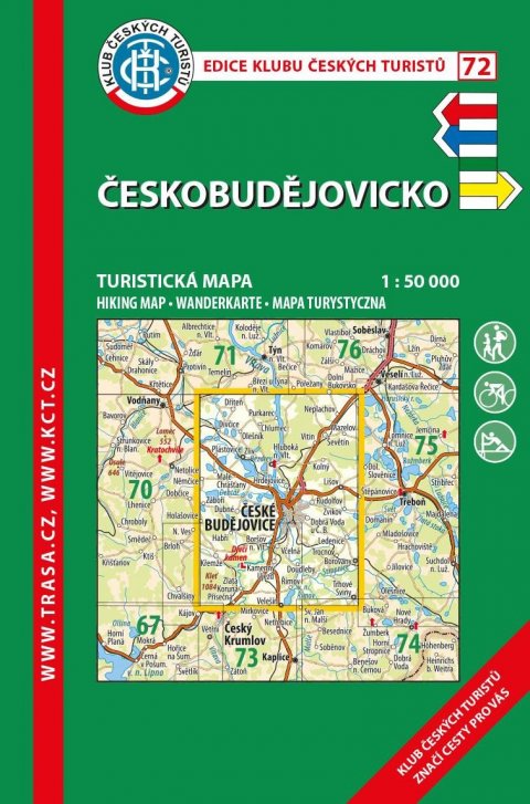 neuveden: KČT 72 Českobudějovicko 1:50 000 / turistická mapa neuveden: KČT 72 Českobudějovicko 1:50 000 / turistická mapa