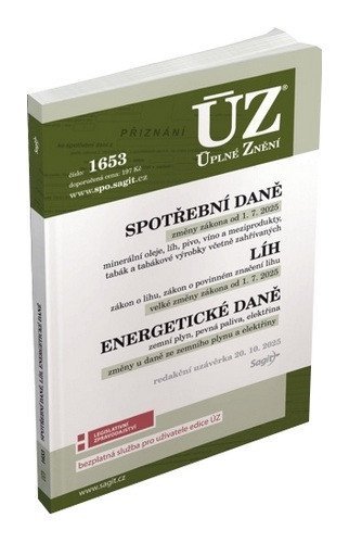 neuveden: ÚZ 1653 Spotřební daně, líh, paliva a maziva, energetické daně neuveden: ÚZ 1653 Spotřební daně, líh, paliva a maziva, energetické daně