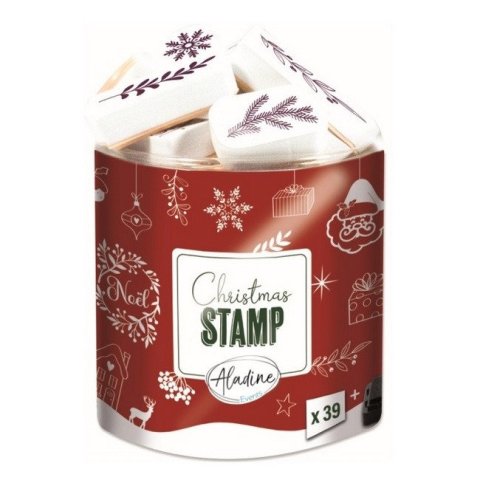 neuveden: Razítka Aladine Creative Stamp, 39 ks - Veselé Vánoce