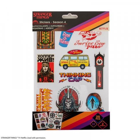 neuveden: Stranger Things Samolepky - 2 aršíky (4. série)