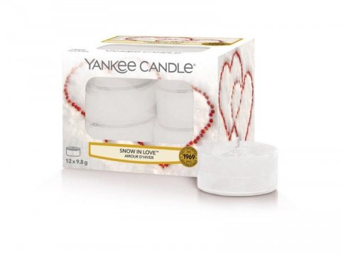 neuveden: YANKEE CANDLE Snow in Love svíčka 9,8g čajová 12ks
