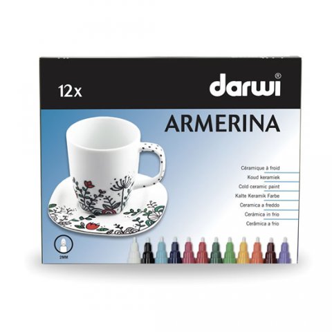 neuveden: DARWI ARMERINA fixy na porcelán bez vypalování sada 12 x 6 ml neuveden: DARWI ARMERINA fixy na porcelán bez vypalování sada 12 x 6 ml