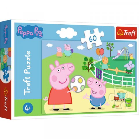 neuveden: Trefl Puzzle Peppa Pig - Zábava s přáteli / 60 dílků