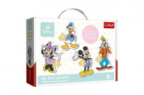 neuveden: Baby puzzle Disney: Mickey a přátelé 4v1 (2, 3, 4, 5 dílků)