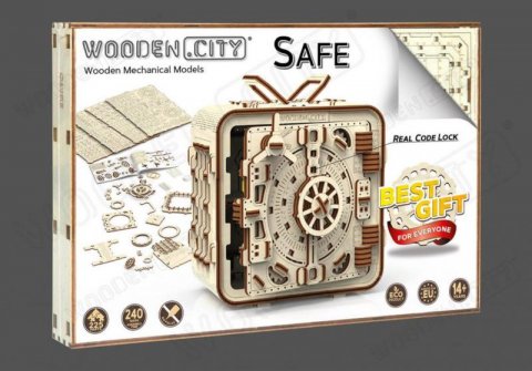 neuveden: Wooden City Puzzle 3D Trezor, dřevěné