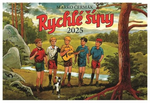 Čermák Marko: Kalendář 2025 Rychlé šípy - nástěnný Čermák Marko: Kalendář 2025 Rychlé šípy - nástěnný