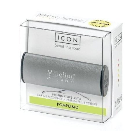neuveden: Millefiori Milano Icon Pompelmo / vůně do auta Metallo - antracitová matná