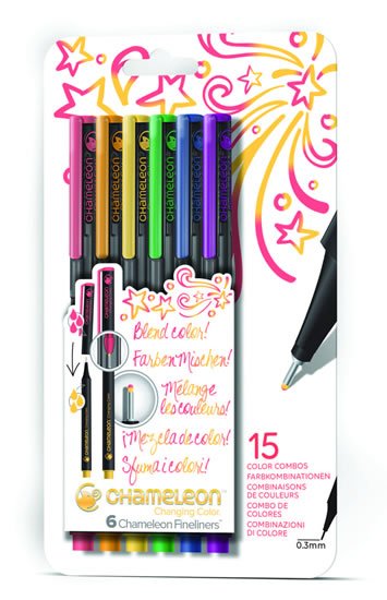 neuveden: Set Chameleon Fineliner - detailní popisovače, 6ks - základní tóny neuveden: Set Chameleon Fineliner - detailní popisovače, 6ks - základní tóny