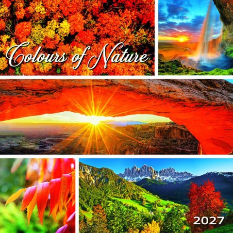 : Kalendář 2027 nástěnný: COLOURS OF NATURE