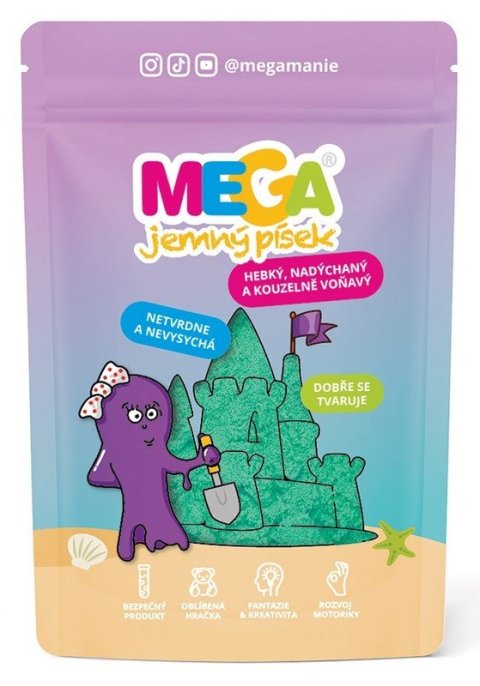 -: MEGAjemný písek voňavý- Zelený 90g